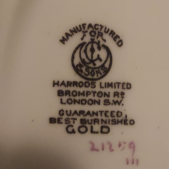 Bone China Gold plates set of 6 - Picture 5 of 5